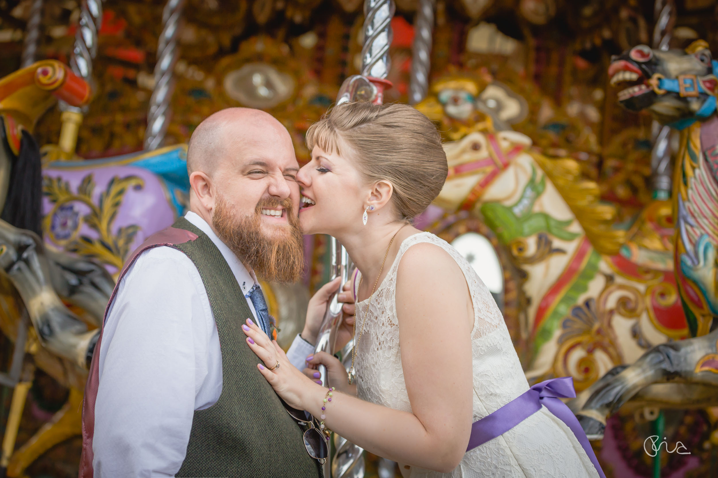 Bride and groom at Fawley Hill Wedding