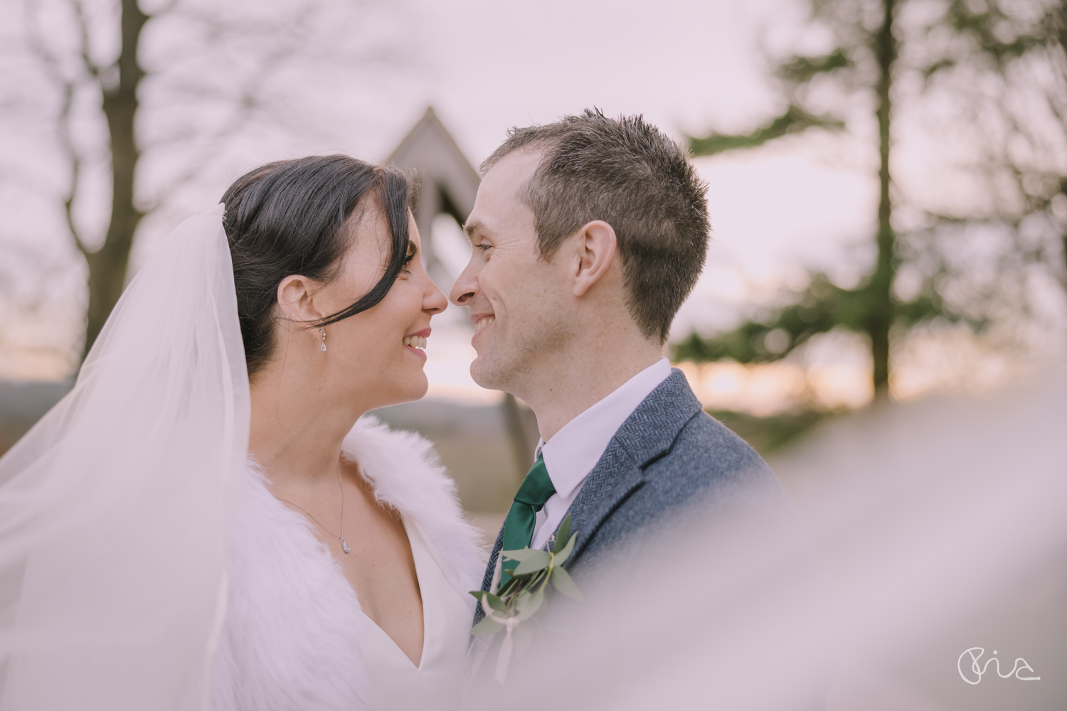 Bride and groom at Highley Manor